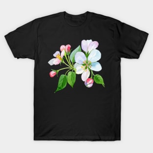 Flower Watercolor Painting T-Shirt